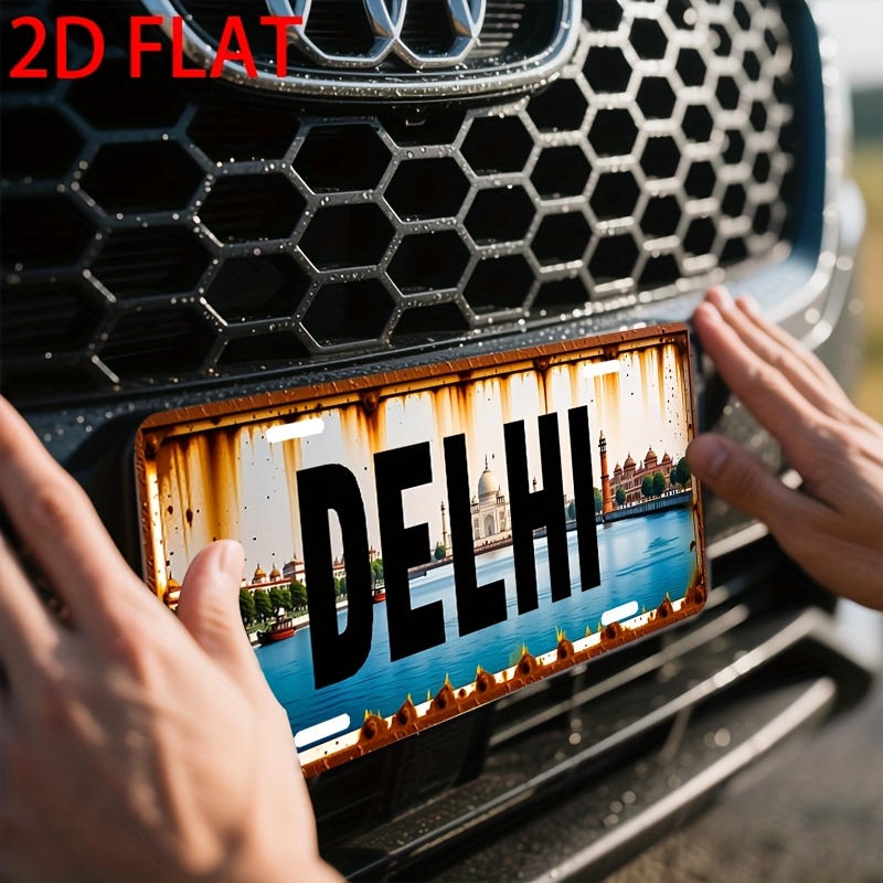 Home Decor Delhi - Aluminum Painting Vintage Delhi India Landmark