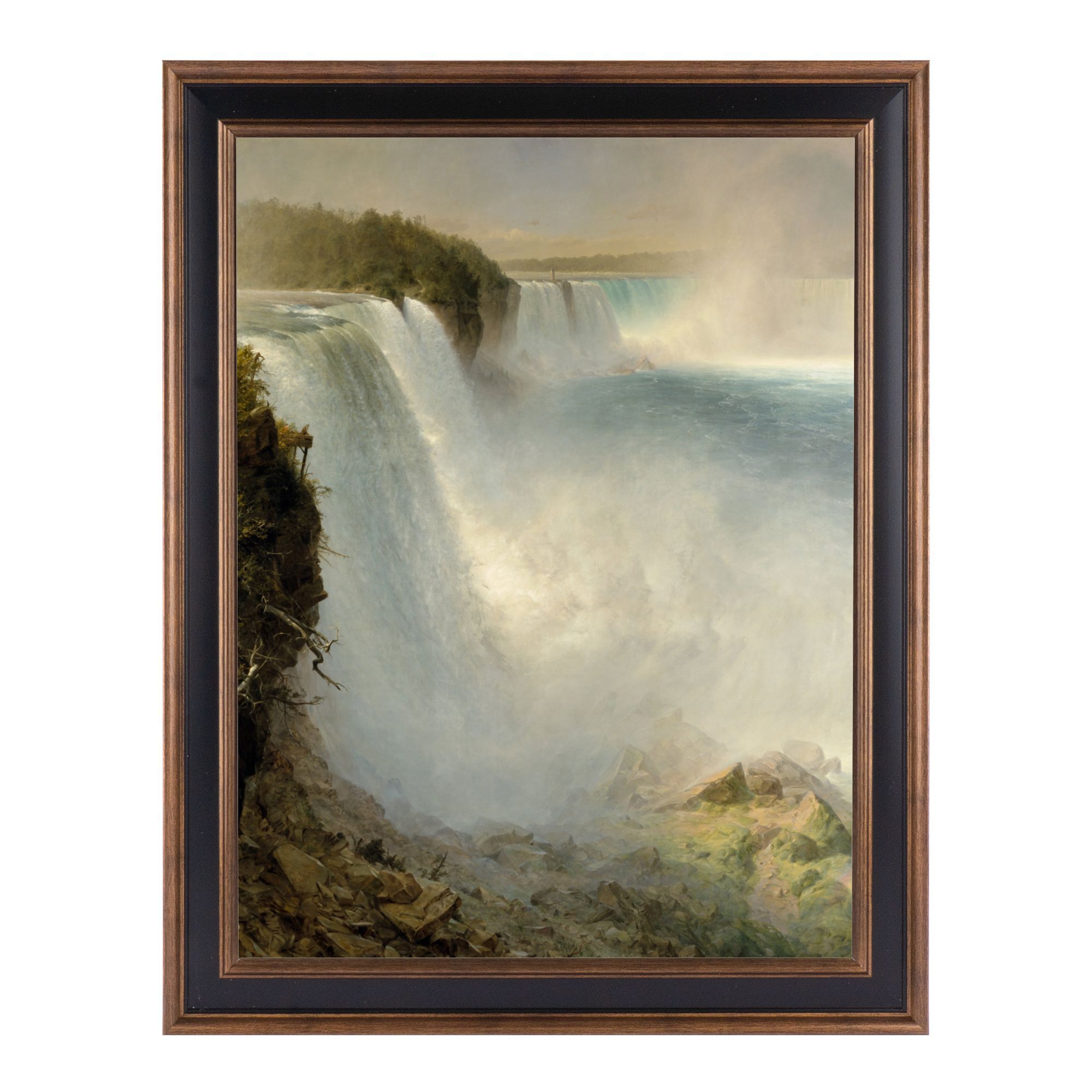 Home Decor Mirror - Edwin Church Framed Vintage Canvas Wall