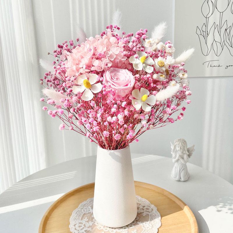 Dried Flower Bouquet - Natural Dried Flower Bouquet TV Table