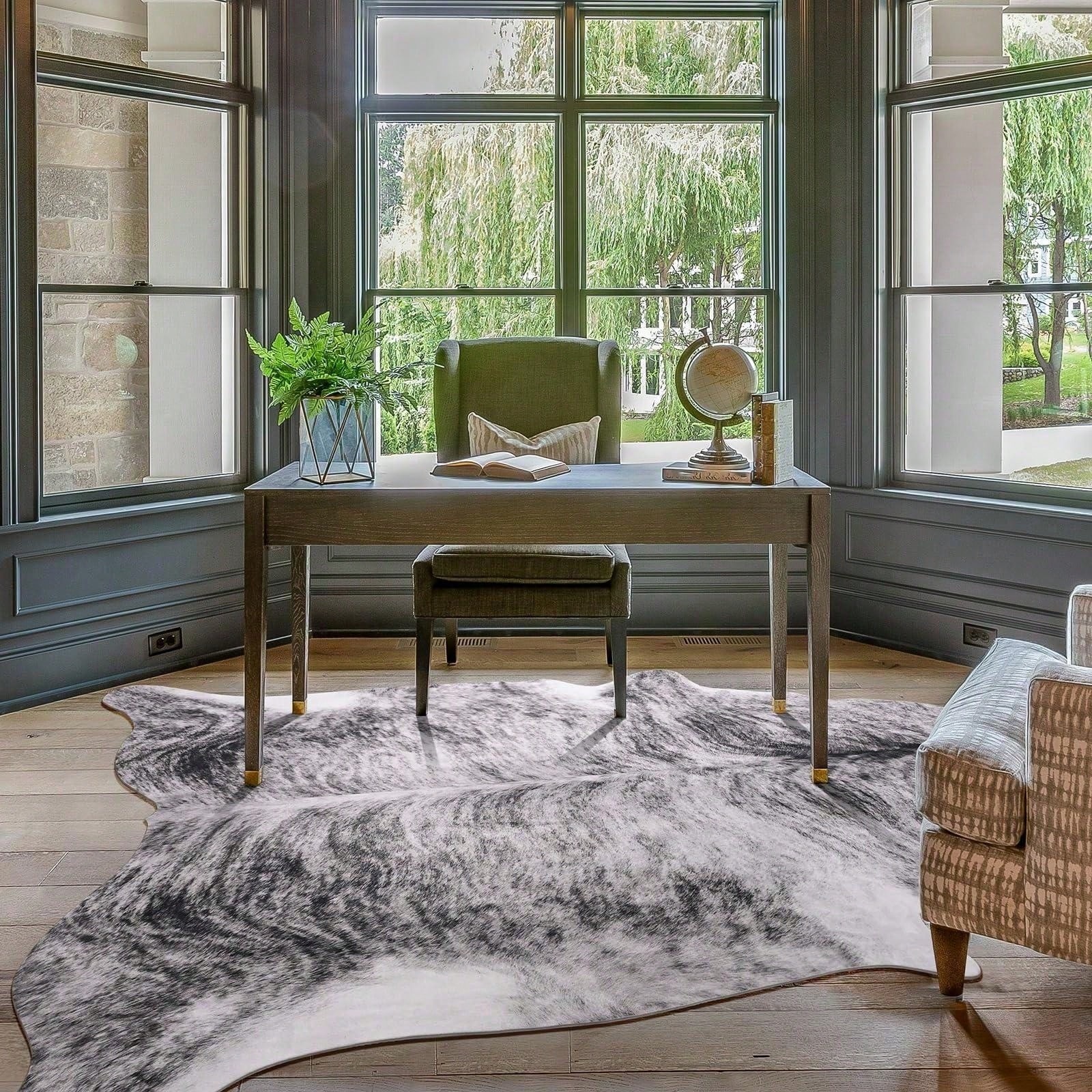 Cowhide Rug Faux - Western Home Decor Cow Print Rugs,