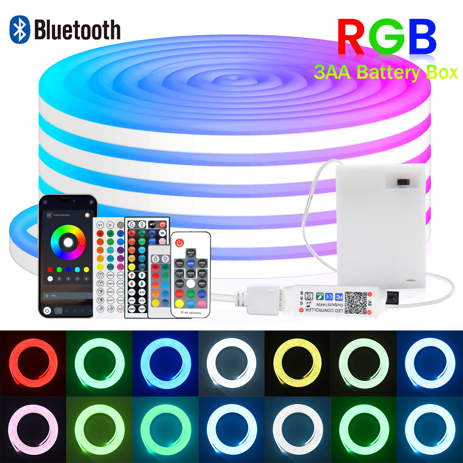 Home Decor App Free - 3AA Battery Box RGB Neon LED