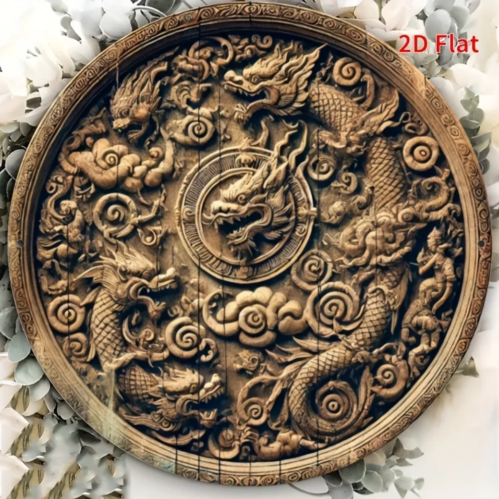 Home Decor Bali - 1pc Bali Dragon Metal Wall Art