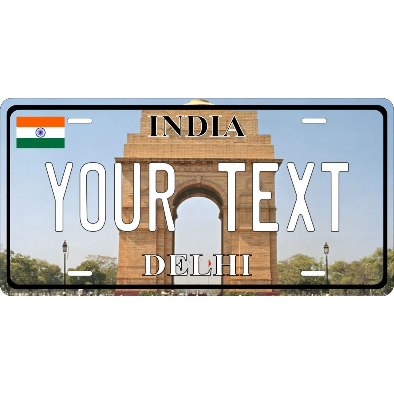 Home Decor Delhi - India Delhi City Vintage Metal Sign