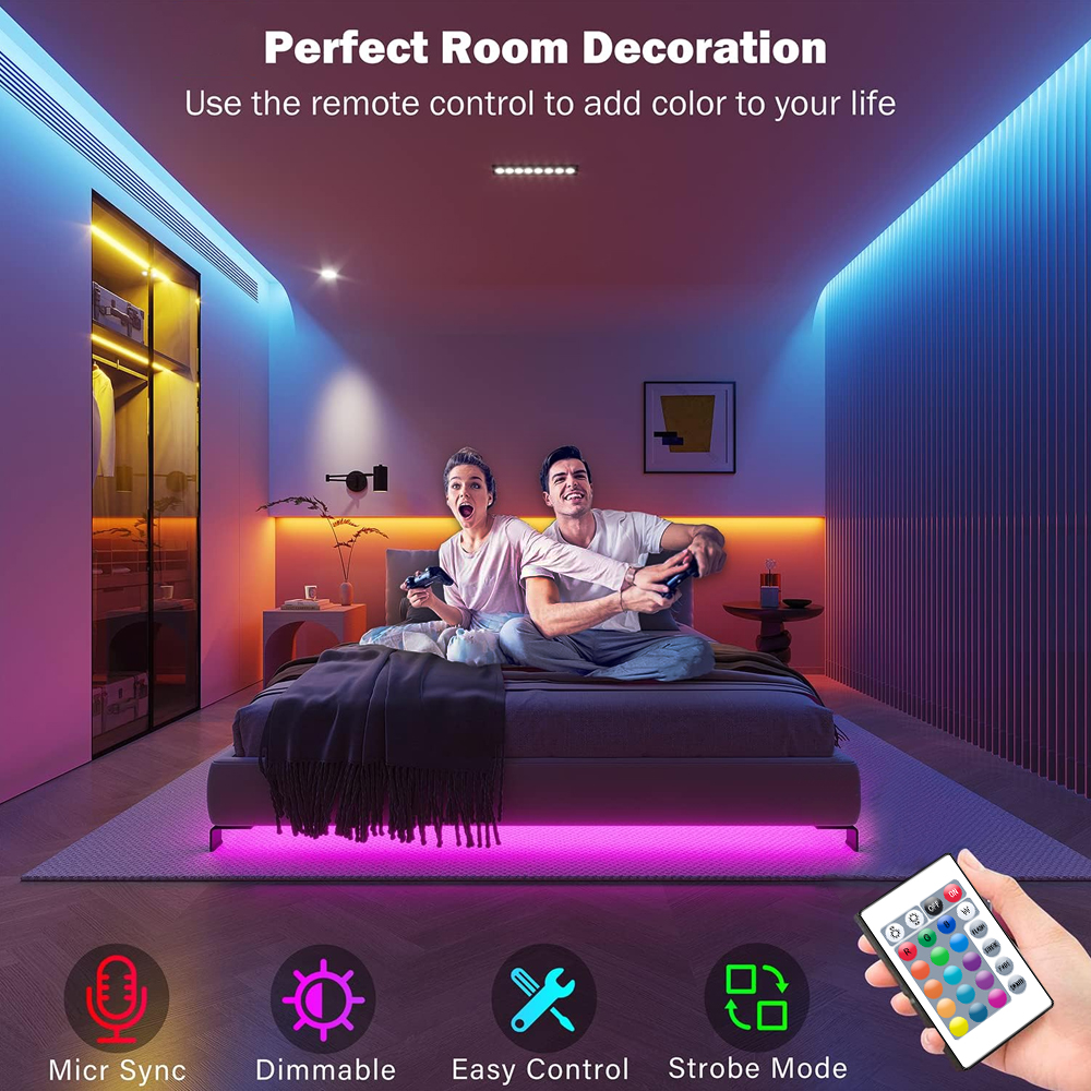 Led Lights for Bedroom 5050 RG - đánh giá và giá Home Decor App Free