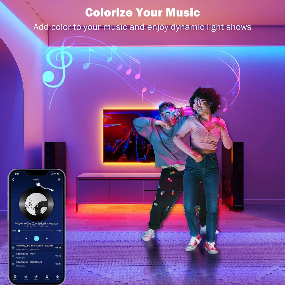 Led Lights for Bedroom 5050 RG - đánh giá và giá Home Decor App Free