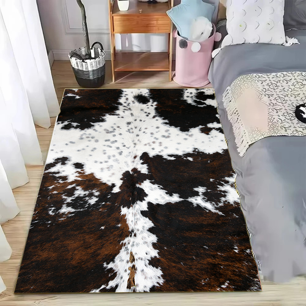 Faux Cowhide Pattern Area Rug  - đánh giá và giá Cowhide Rug Faux