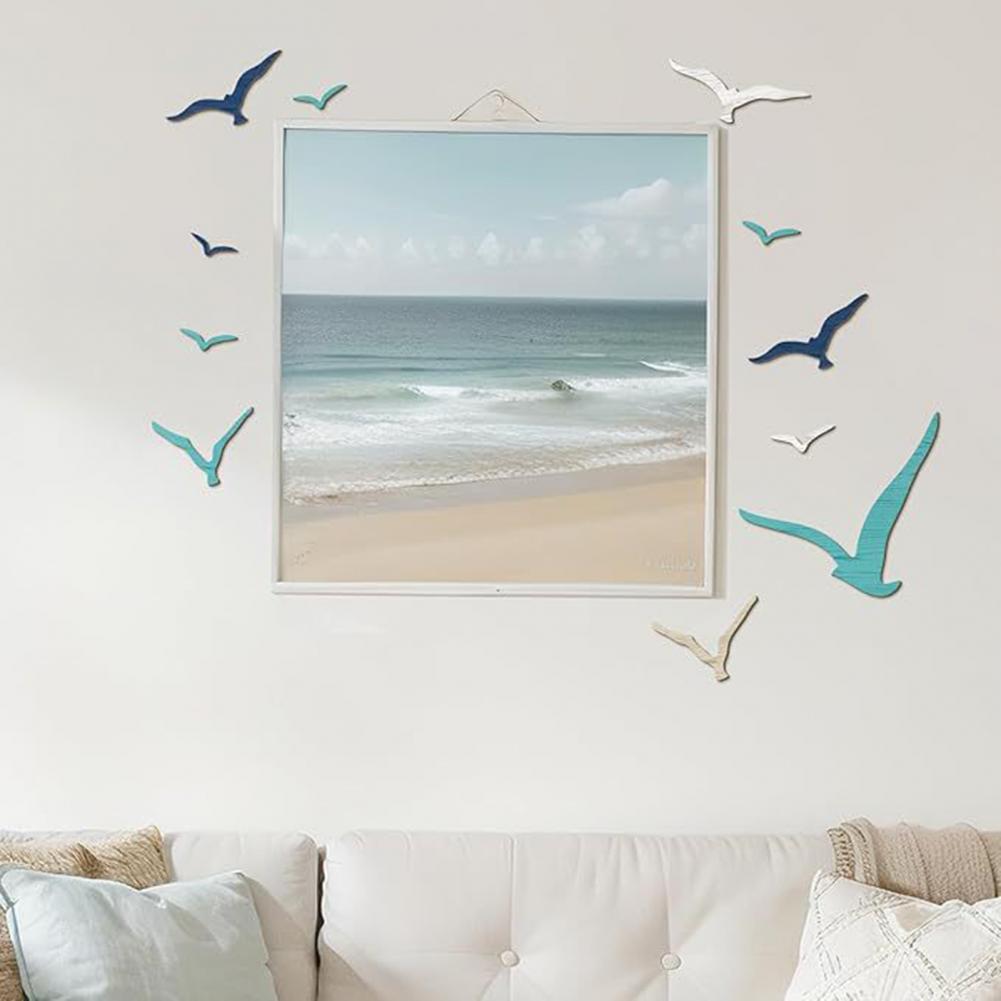 11 Pcs Seagull Wall Art Handma - đánh giá và giá Home Decor Nautical