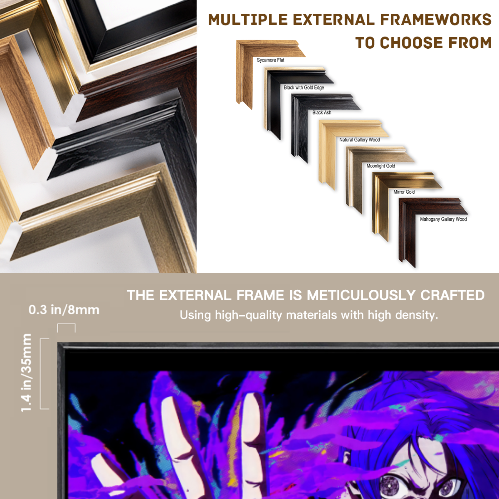 Japanese Manga Multi-Size Canv - đánh giá và giá Home Decor Mirror