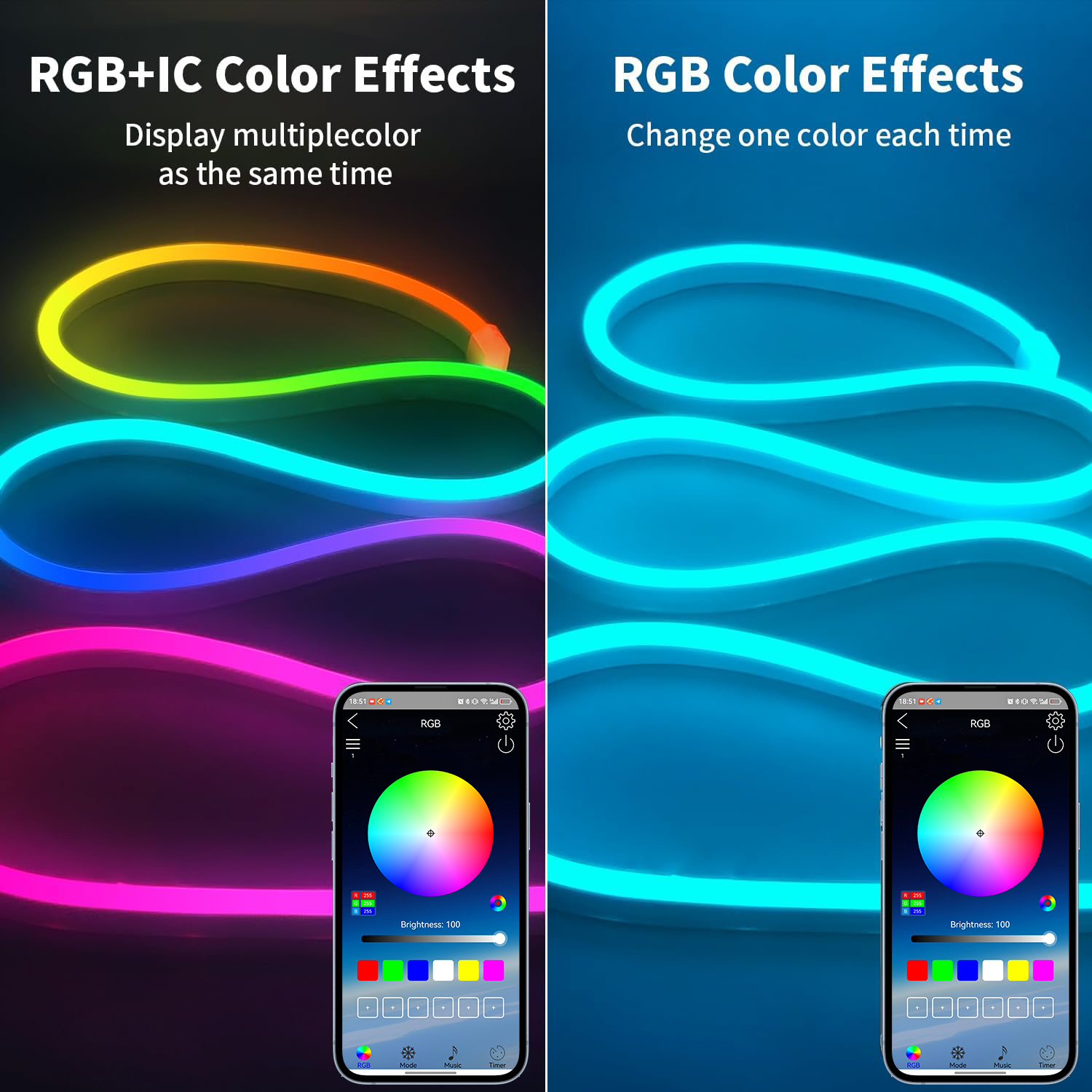 Bluetooth RGB Neon LED Strip 1 - đánh giá và giá Home Decor App Free