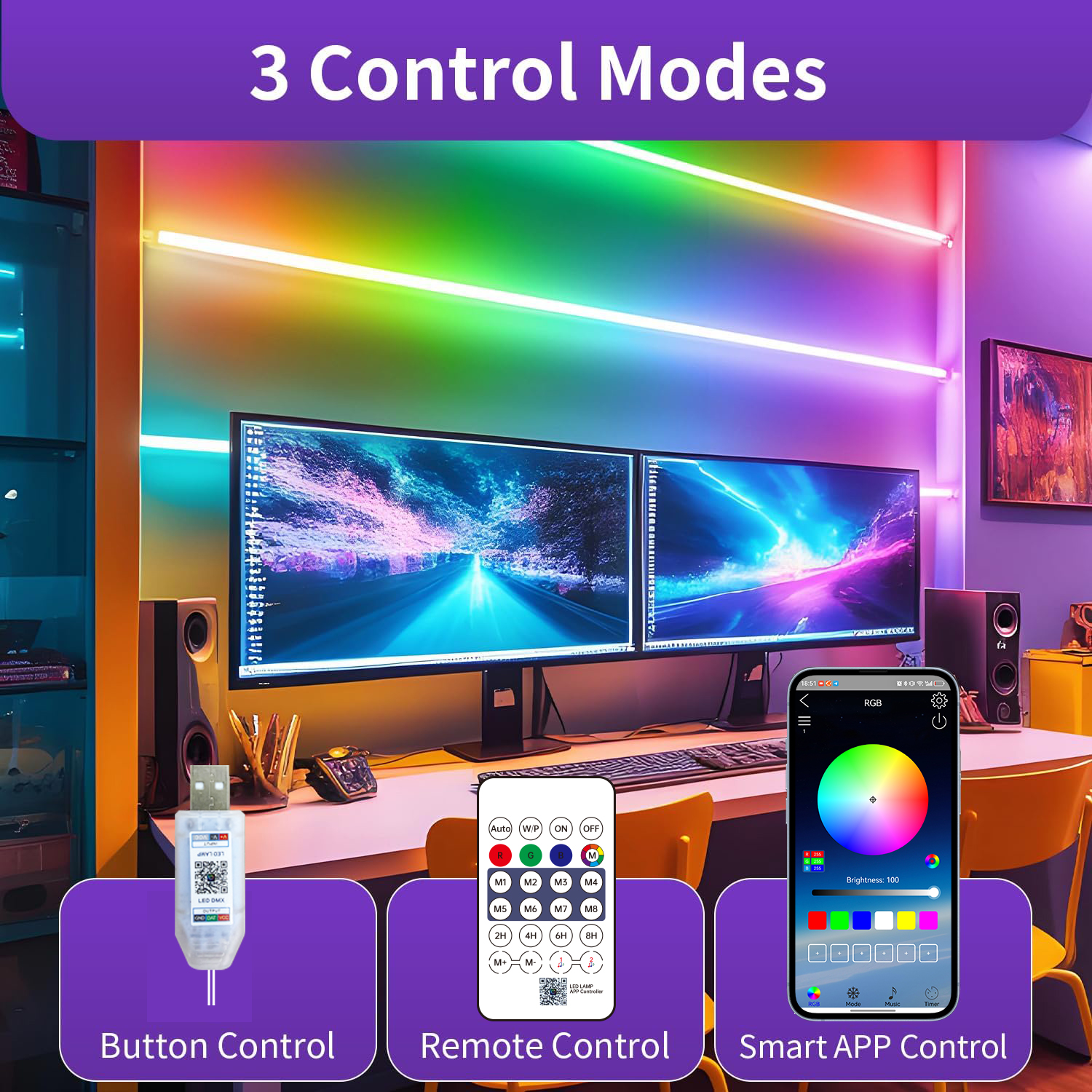 Bluetooth RGB Neon LED Strip 1 - đánh giá và giá Home Decor App Free