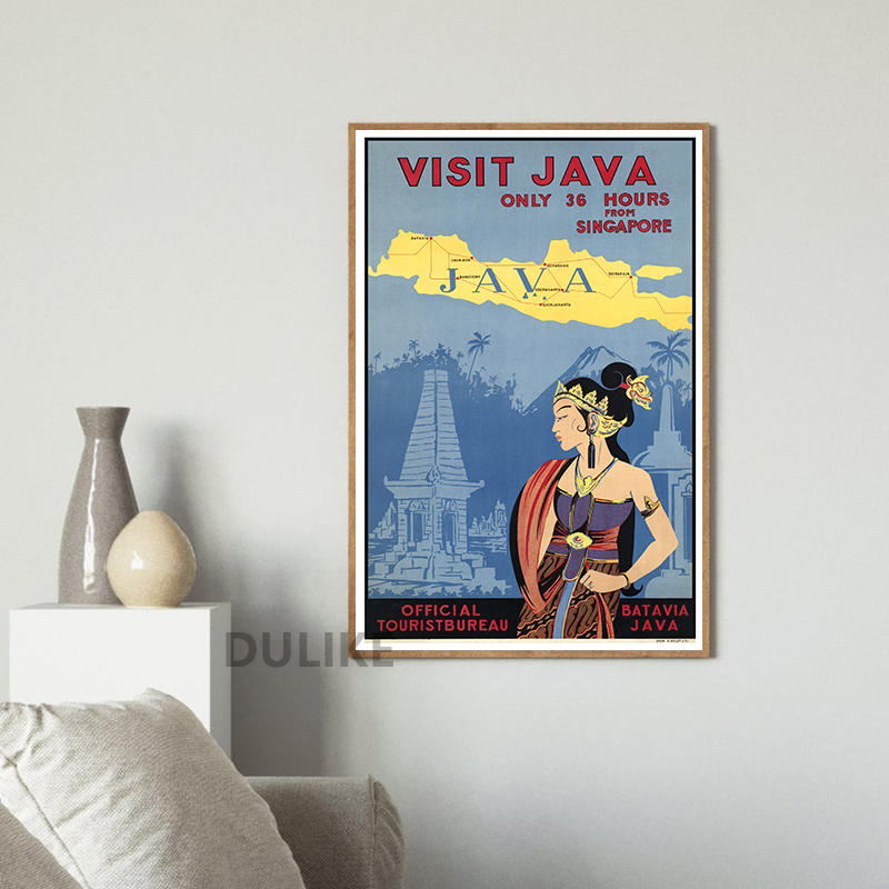 Bali Java Vintage Travel Poste - đánh giá và giá Home Decor Bali