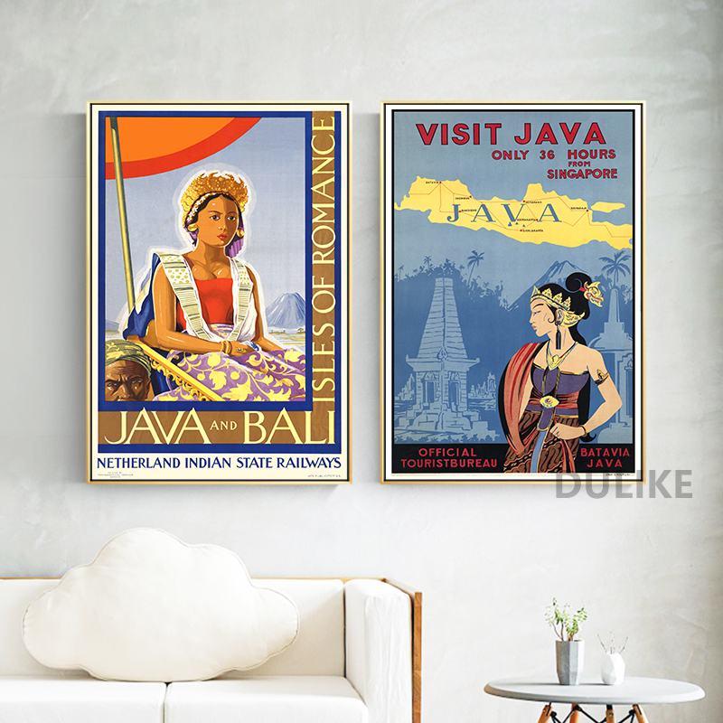 Bali Java Vintage Travel Poste - đánh giá và giá Home Decor Bali