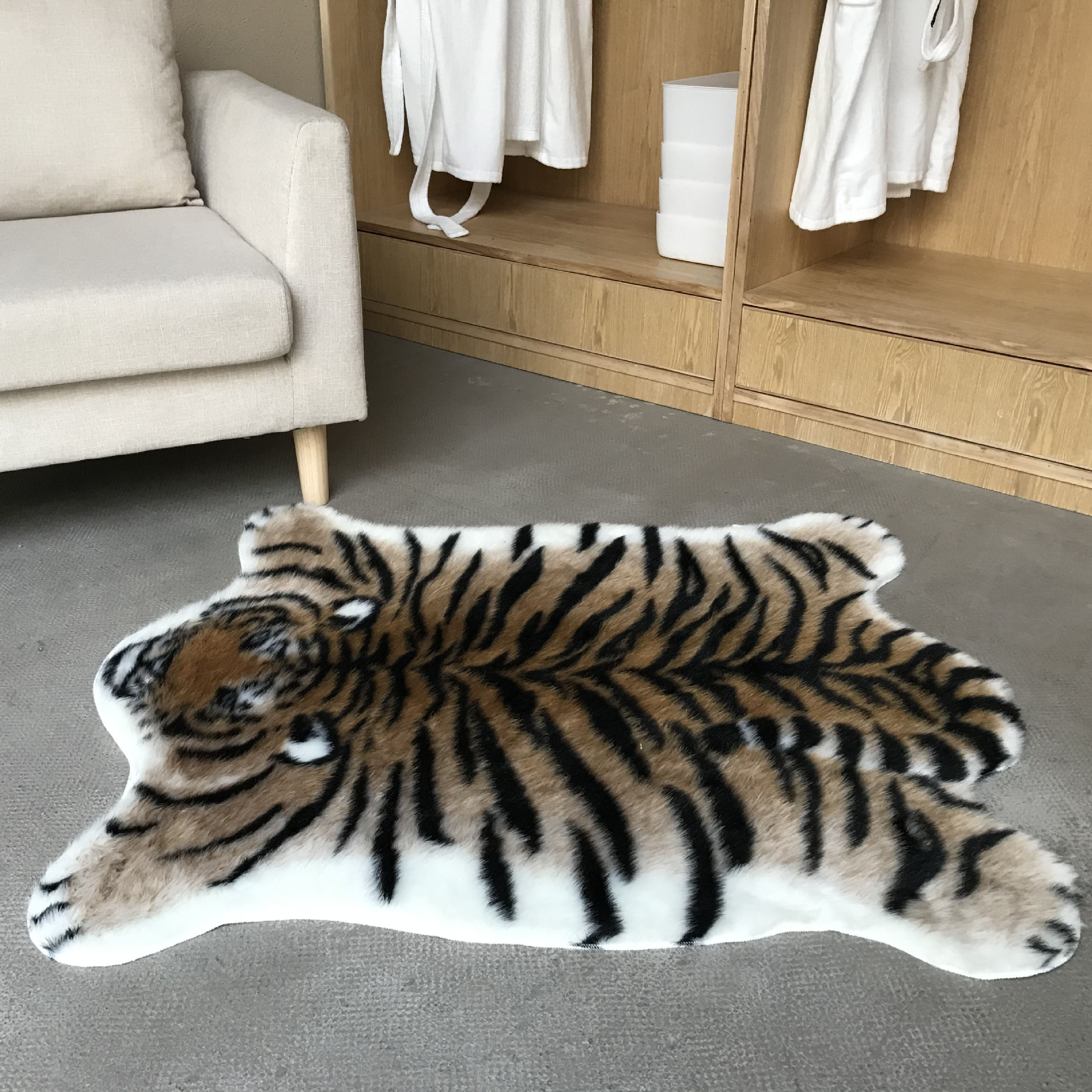 New Tiger Printed Rug  Cowhide - đánh giá và giá Cowhide Rug Faux