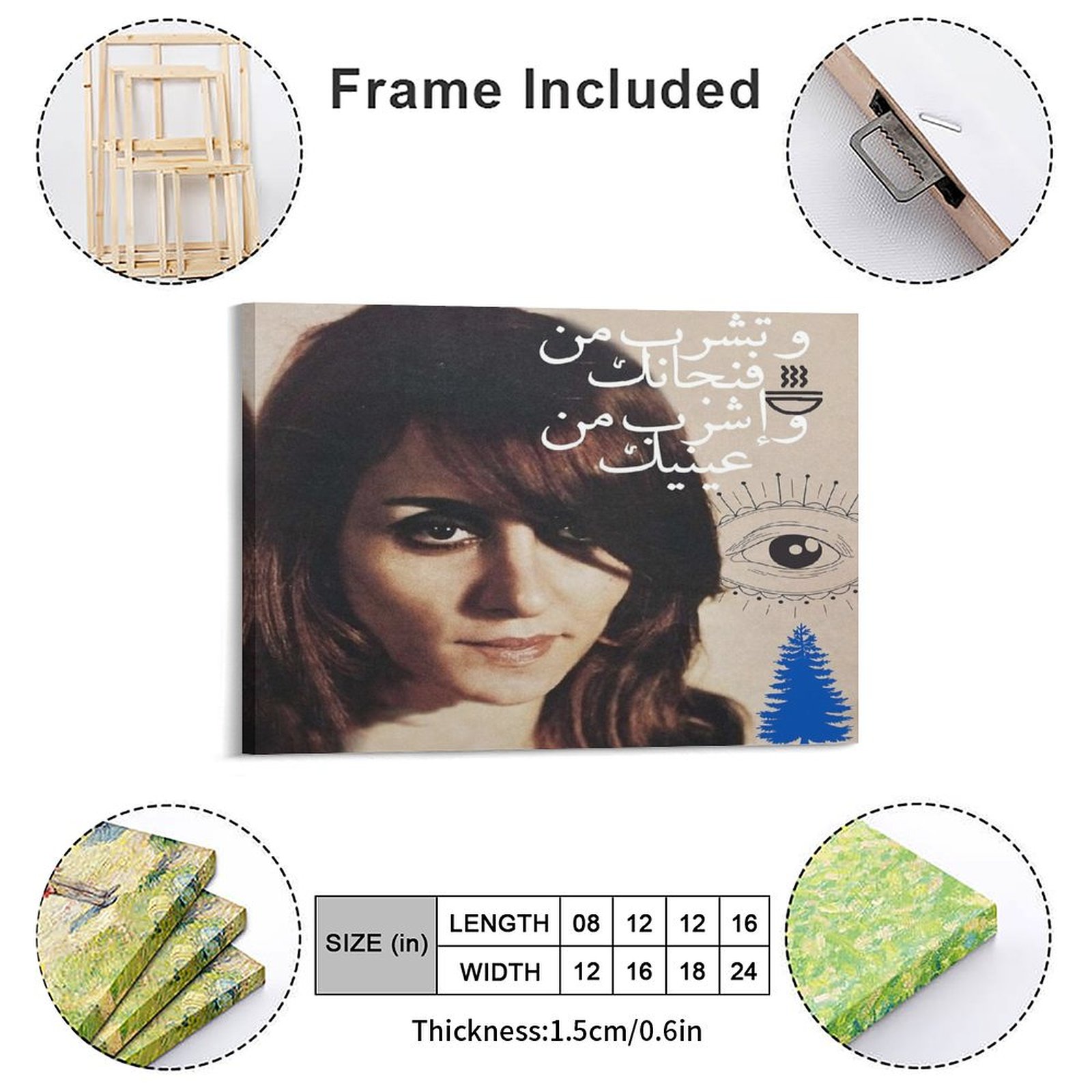 Fayrouz Canvas Paintings Plaqu - đánh giá và giá Home Decor Mirror