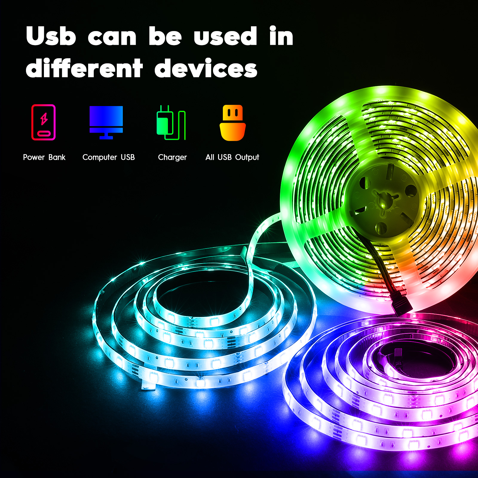 40M 5V USB RGB Led Strip TV Ba - đánh giá và giá Home Decor App Free