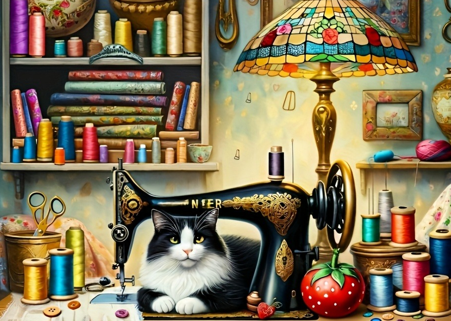 The Cat is under the Sewing Ma - đánh giá và giá Home Decor Under 500