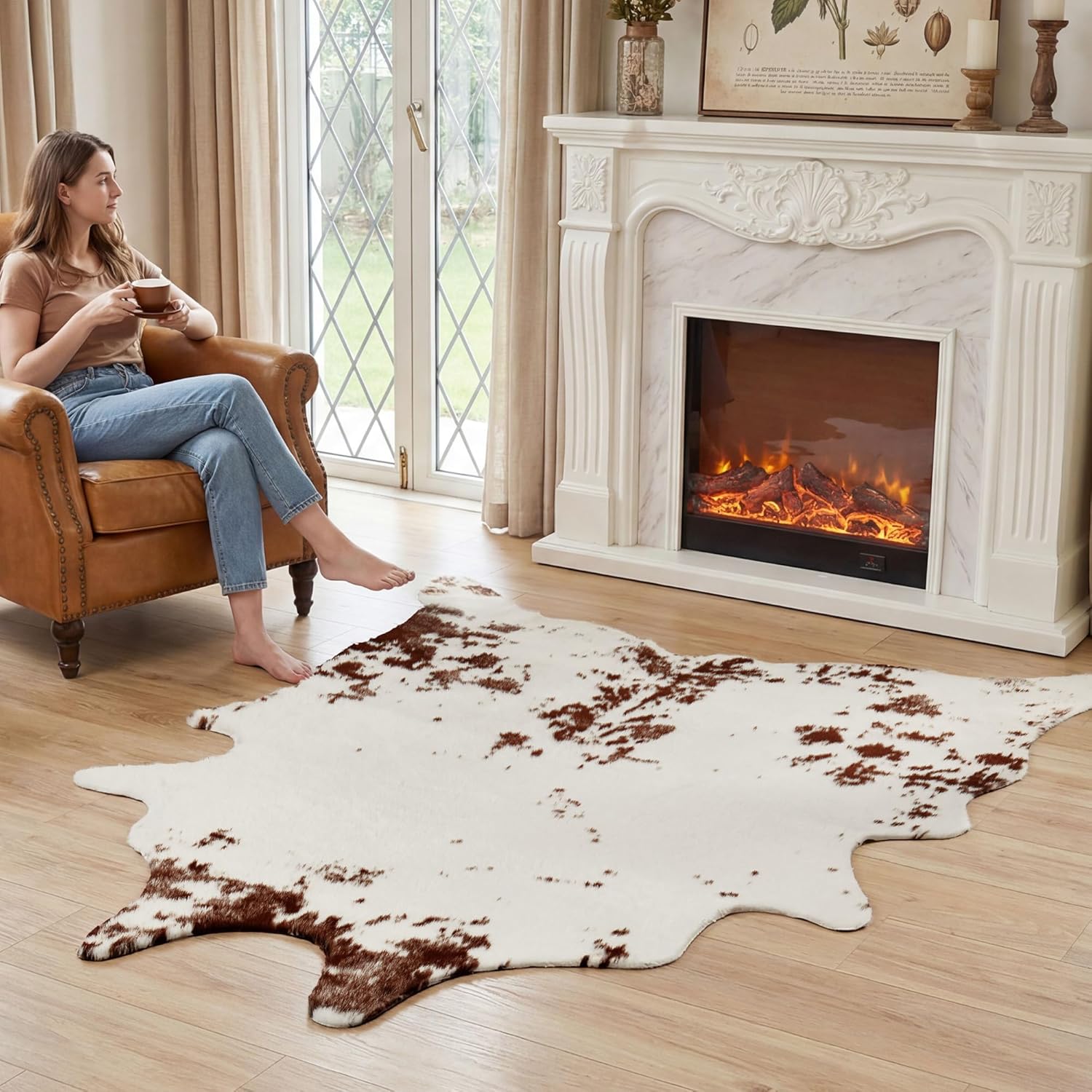 Large Faux Cowhide Area Rug 4. - đánh giá và giá Cowhide Rug Faux