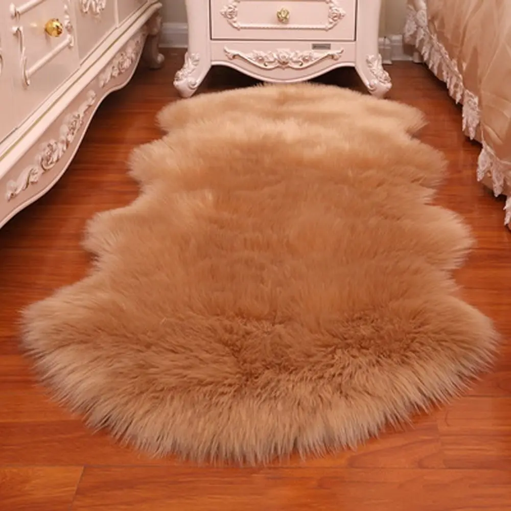 Artificial Sheepskin Long Hair - đánh giá và giá Cowhide Rug Faux