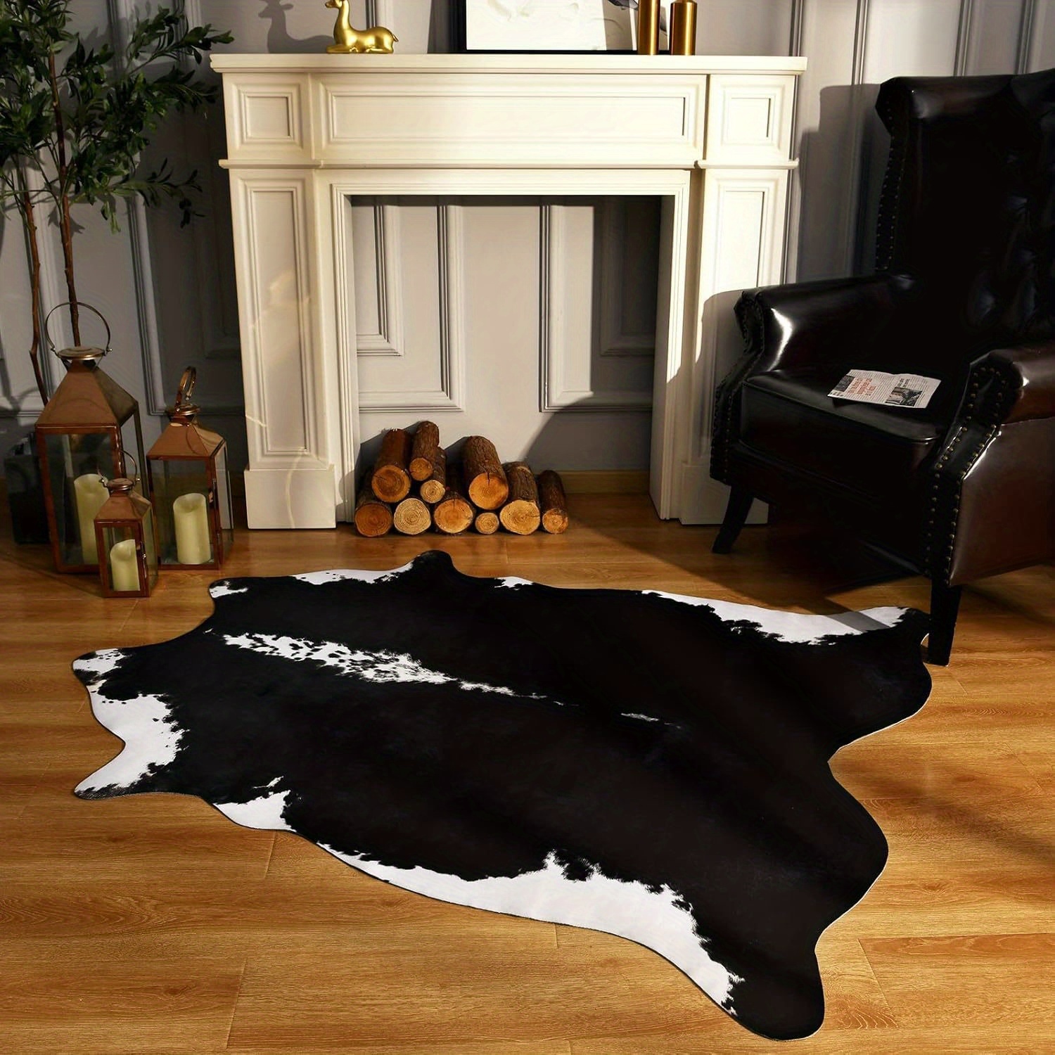 Imitation Cowhide Rug, 6.2 X 5 - đánh giá và giá Cowhide Rug Faux