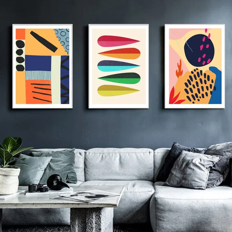 Colorful Abstract Geometry Can - đánh giá và giá Home Decor Mirror