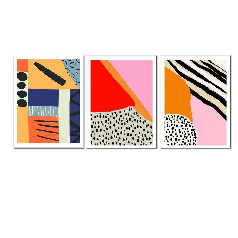 Colorful Abstract Geometry Can - đánh giá và giá Home Decor Mirror