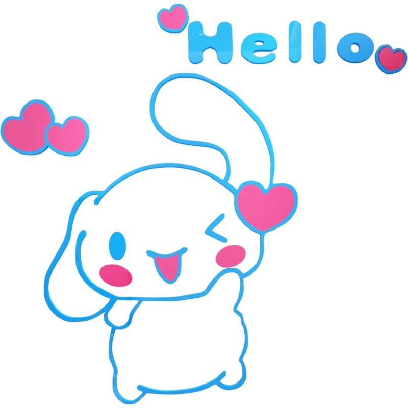 Sanrio Cinnamoroll 3D acrylic  - đánh giá và giá Home Decor Wallpaper