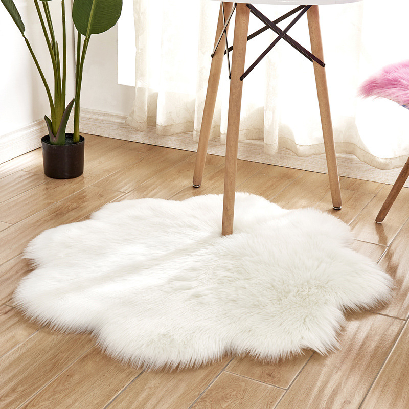 Plum Blossom Shape Soft Faux F - đánh giá và giá Cowhide Rug Faux