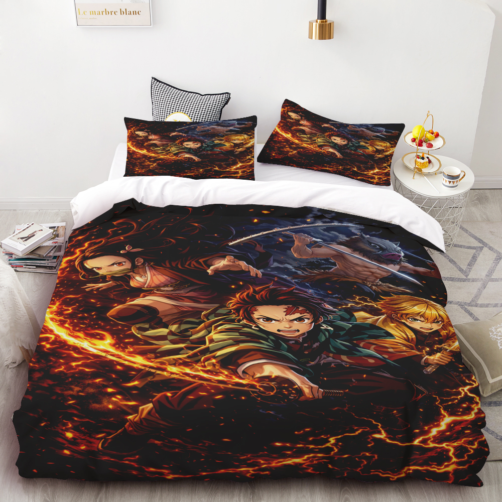 Duvet Cover Demon Slayer Kimet - đánh giá và giá Home Decor Tv