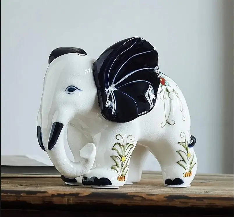 Blue and White Elephant Orname - đánh giá và giá Home Decor Modern Organic