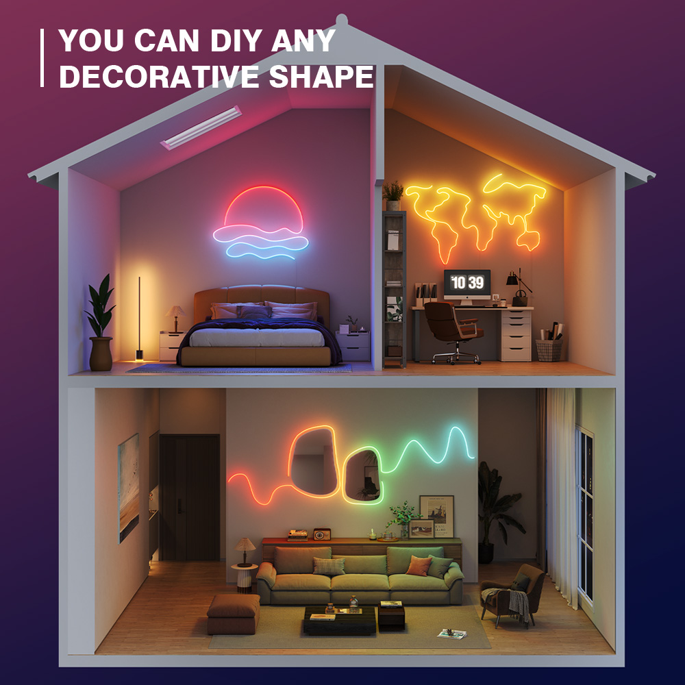 RGB 5V USB Neon Strip Light Wa - đánh giá và giá Home Decor App Free