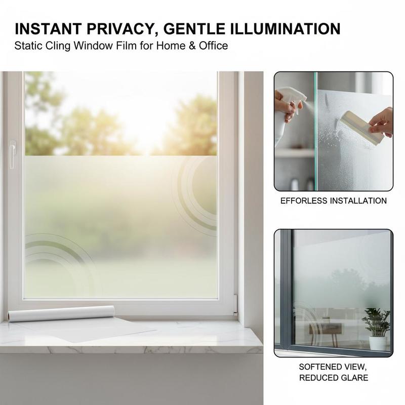 Frosted Window Cover 23.6 in x - đánh giá và giá Home Decor Mirror