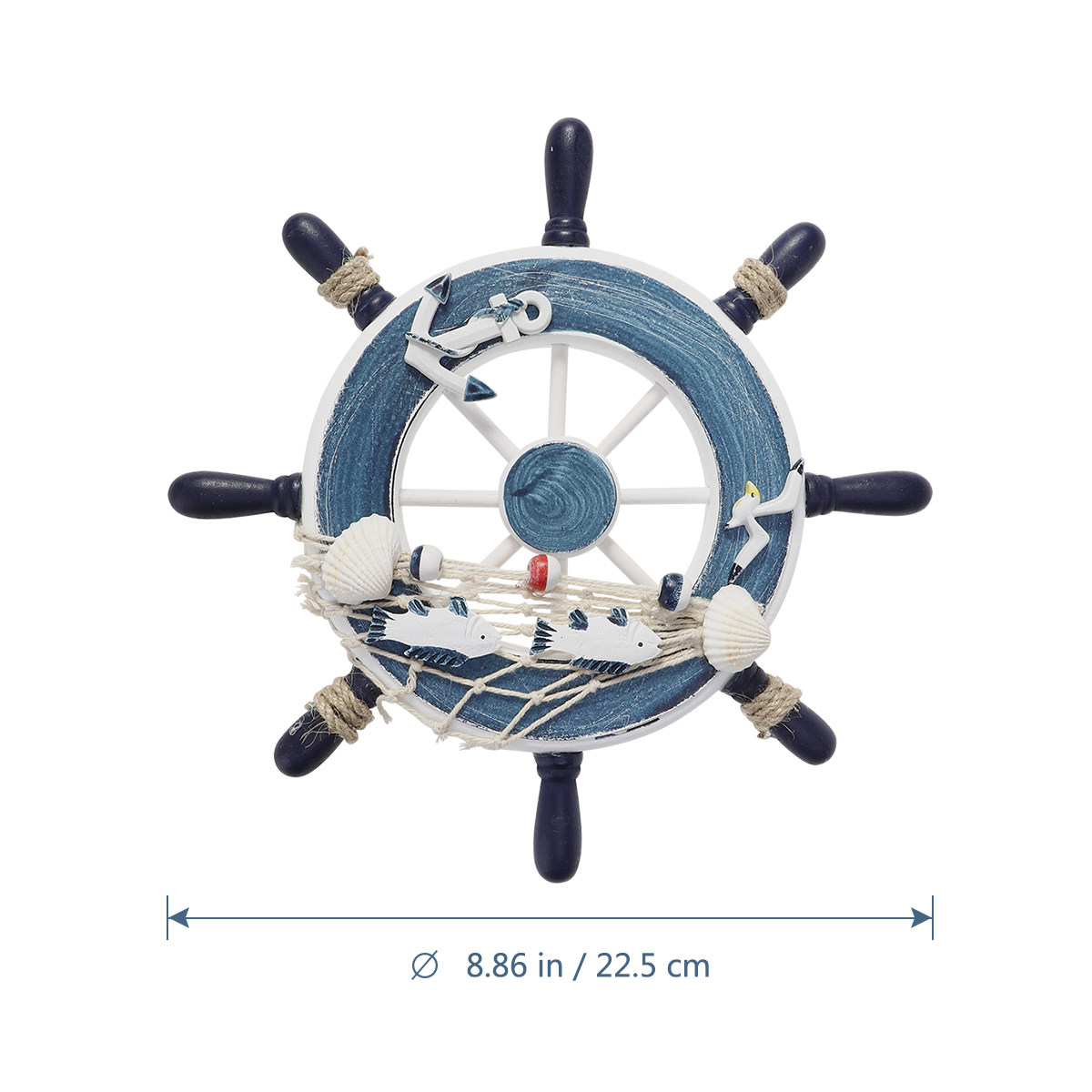 Wooden Ship Steering Wheel Wal - đánh giá và giá Home Decor Nautical