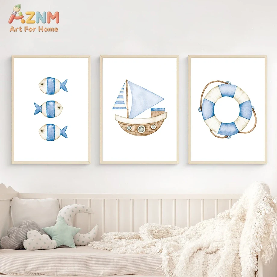 Sailboat Lighthouse Fish Nauti - đánh giá và giá Home Decor Nautical