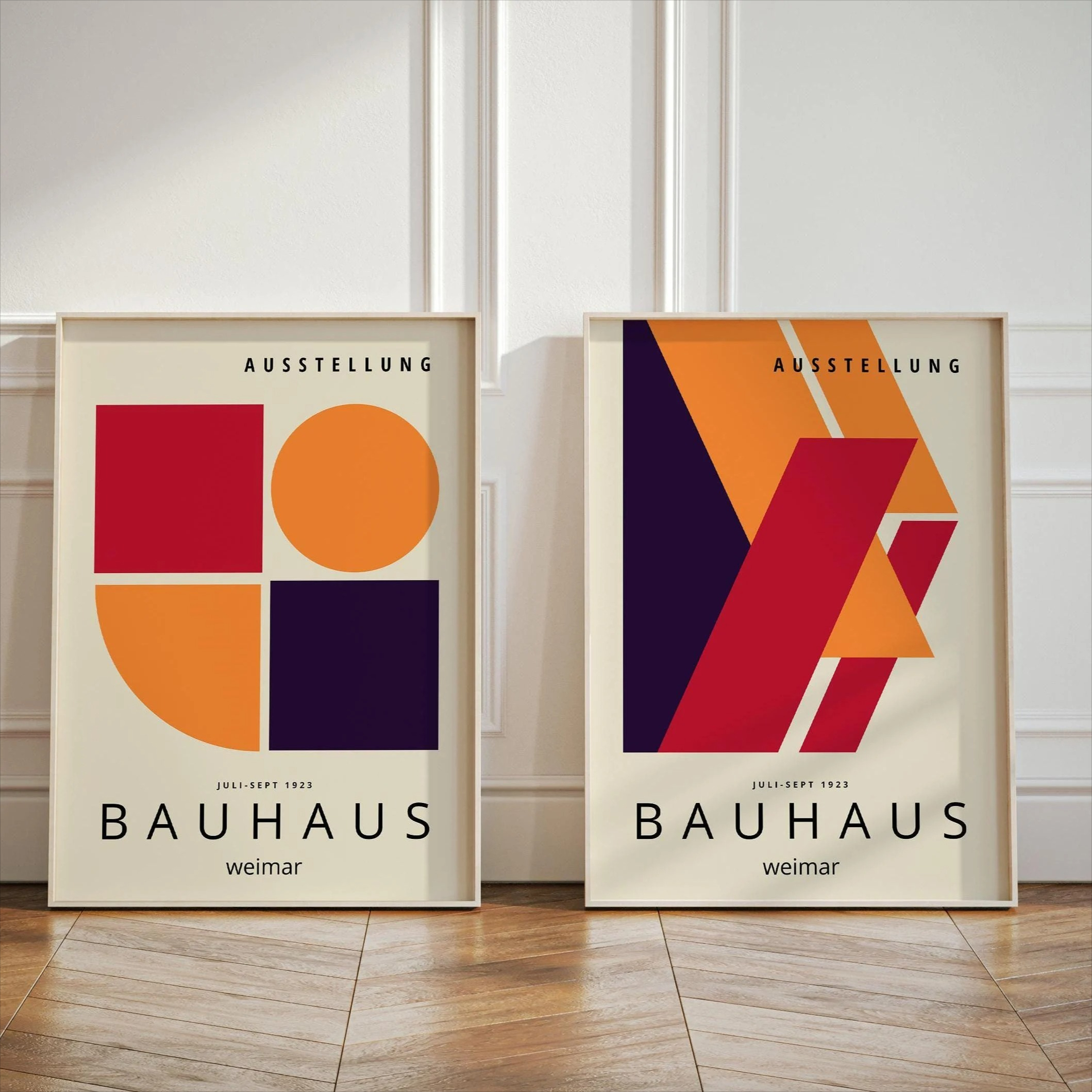 Retro Color Bauhaus Canvas Pri - đánh giá và giá Home Decor Minimal