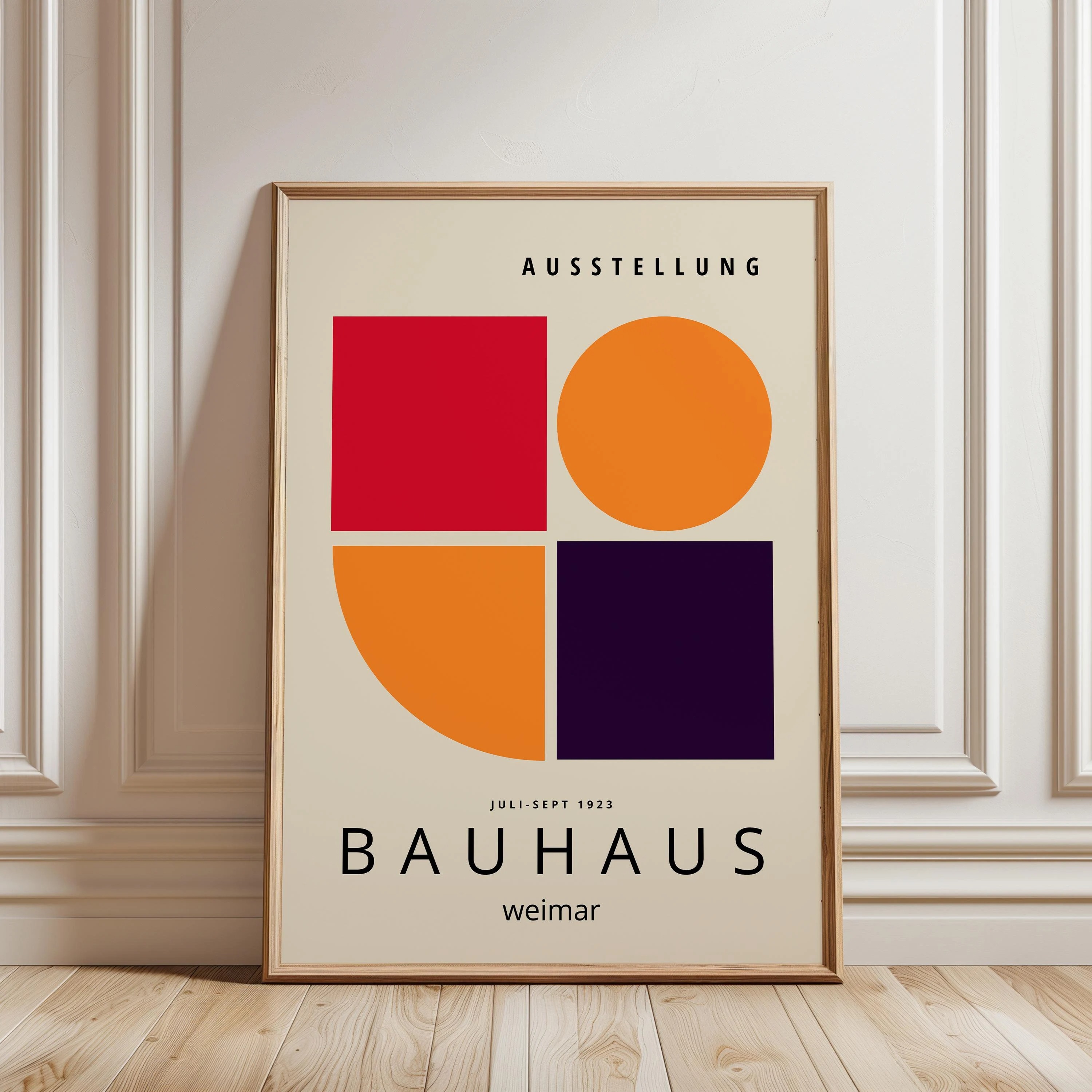 Retro Color Bauhaus Canvas Pri - đánh giá và giá Home Decor Minimal