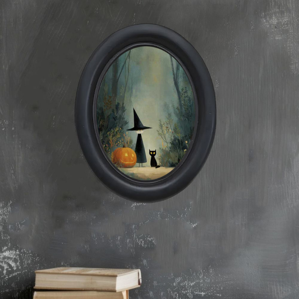 A 3D Vintage Halloween Witch a - đánh giá và giá Home Decor Wallpaper