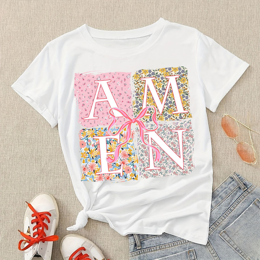 Floral Amen Bible Verses DIY I - đánh giá và giá Decorative Throw Pillow