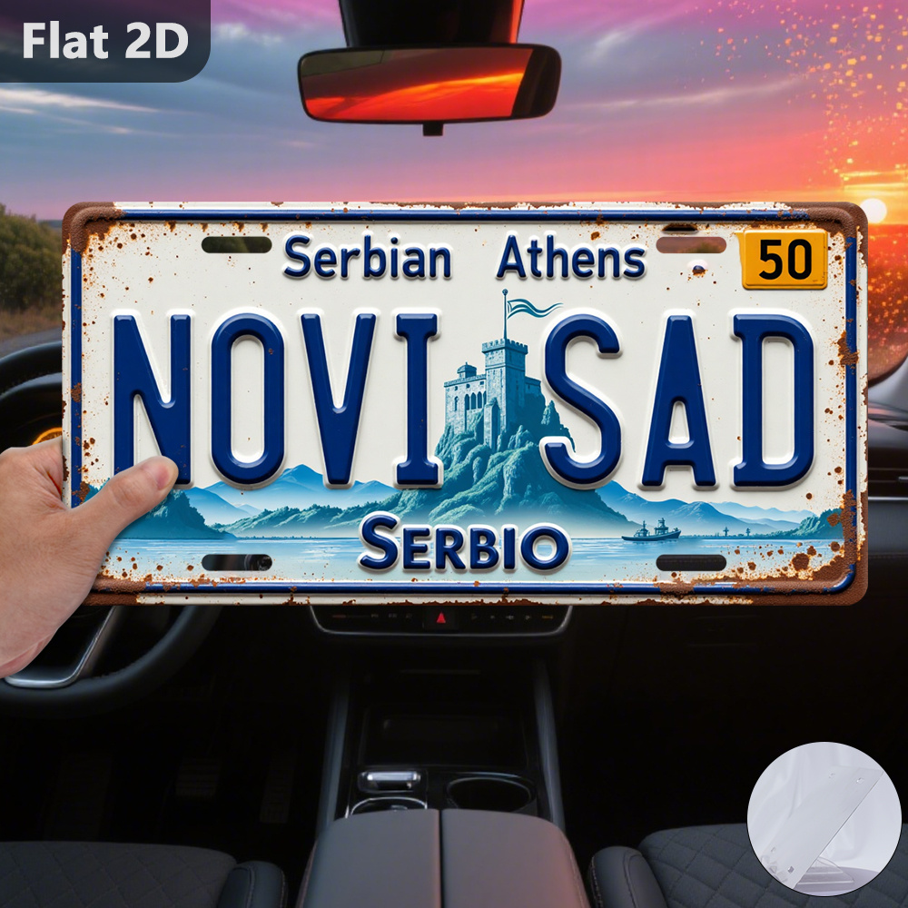 Vintage Novi Sad Tin Sign 12x5 - đánh giá và giá Home Decor Novi Sad