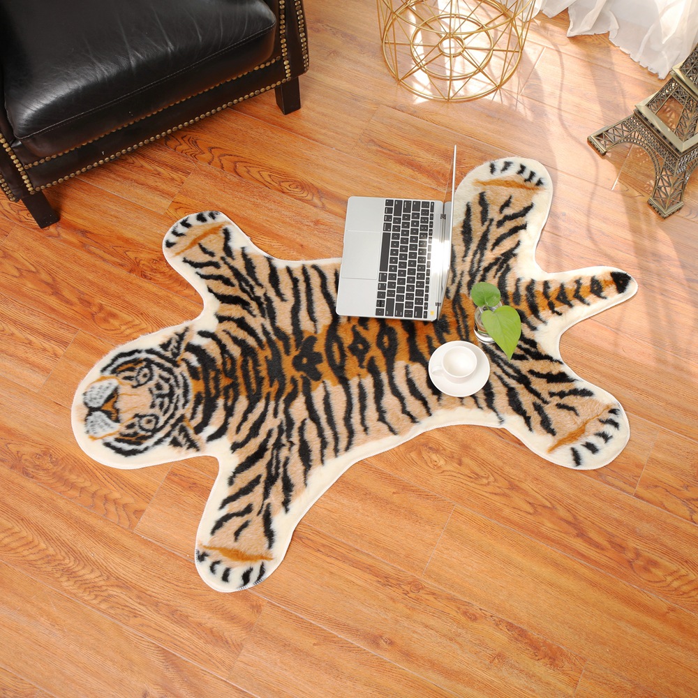 Tiger Printed Rug Cow Leopard  - đánh giá và giá Cowhide Rug Faux