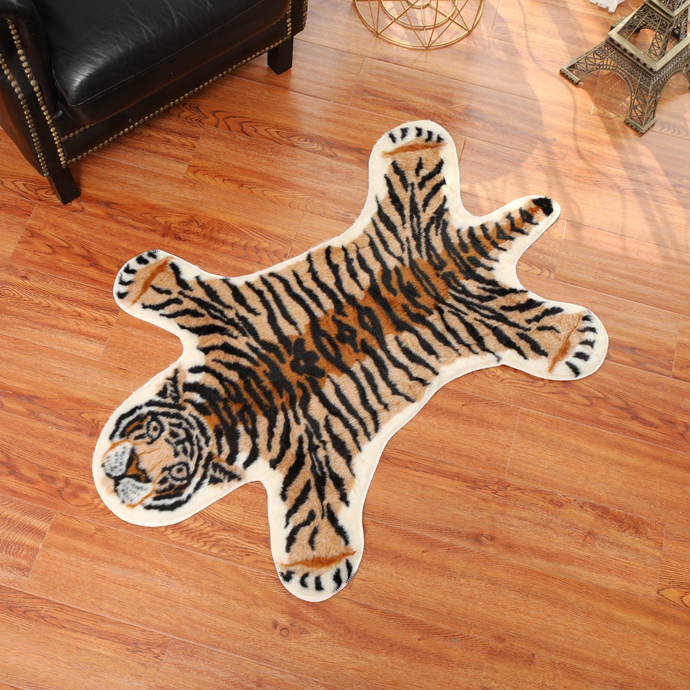 Tiger Printed Rug Cow Leopard  - đánh giá và giá Cowhide Rug Faux