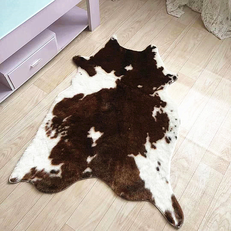 Tiger Printed Rug Cow Leopard  - đánh giá và giá Cowhide Rug Faux