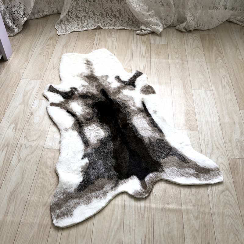 Tiger Printed Rug Cow Leopard  - đánh giá và giá Cowhide Rug Faux