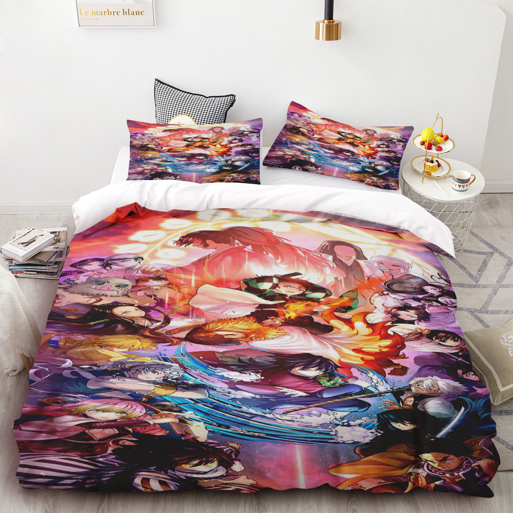 Duvet Cover Demon Slayer Kimet - đánh giá và giá Home Decor Tv