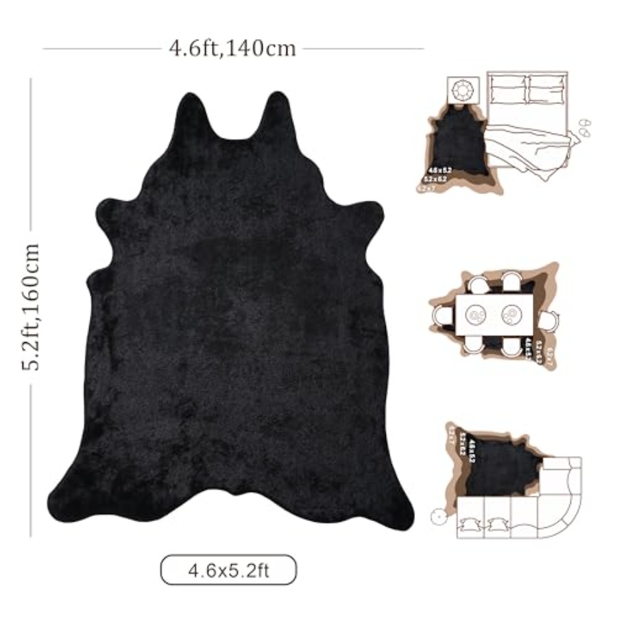 Faux Fur Cowhide Rug Cow Hide  - đánh giá và giá Cowhide Rug Faux