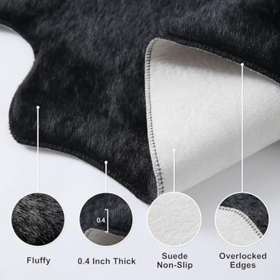 Faux Fur Cowhide Rug Cow Hide  - đánh giá và giá Cowhide Rug Faux