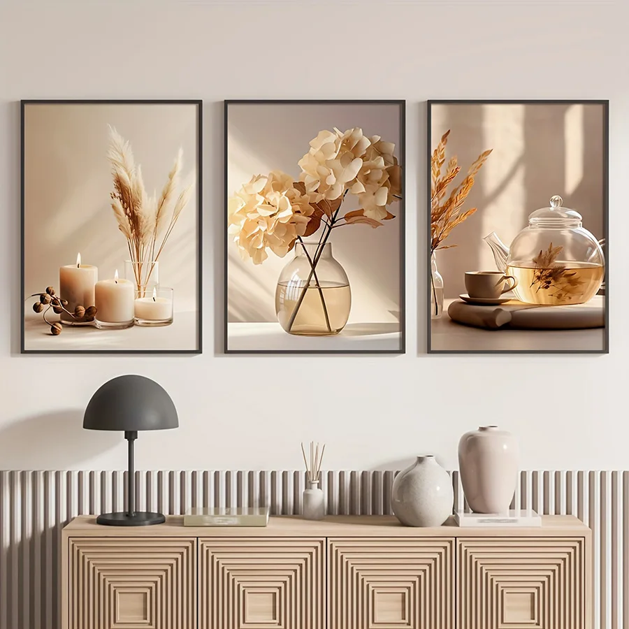 Minimalist Beige Flowers Moder - đánh giá và giá Home Decor Unique Items