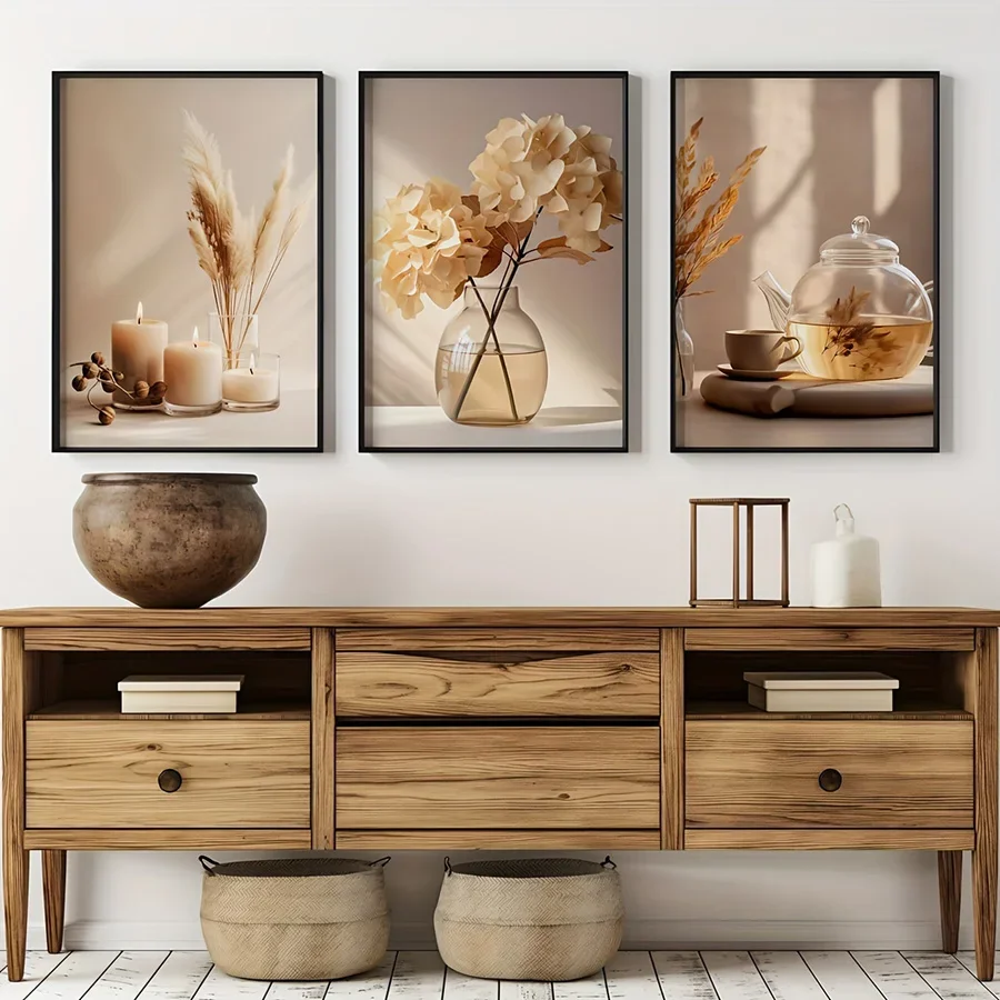 Minimalist Beige Flowers Moder - đánh giá và giá Home Decor Unique Items