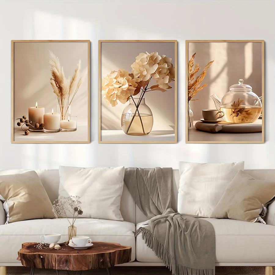 Minimalist Beige Flowers Moder - đánh giá và giá Home Decor Unique Items