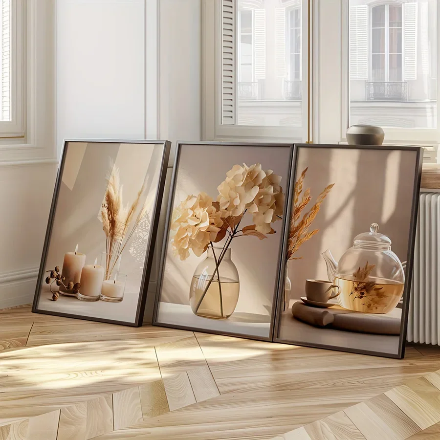 Minimalist Beige Flowers Moder - đánh giá và giá Home Decor Unique Items