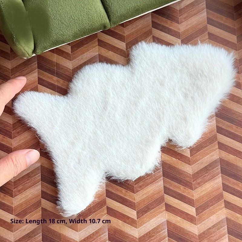 1/12 Dollhouse Imitation Sheep - đánh giá và giá Cowhide Rug Faux